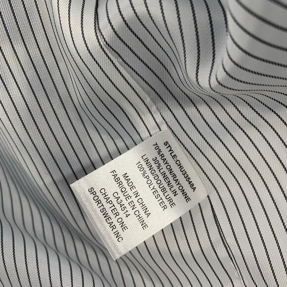 Jules & Leopold Casual Oversized Boxy Fit Open Front Blazer Jacket Medium Blue M - Picture 5 of 7